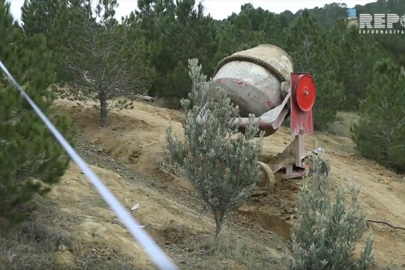 Reinforcement work continues in Bayil landslide zone - VIDEO REPORT