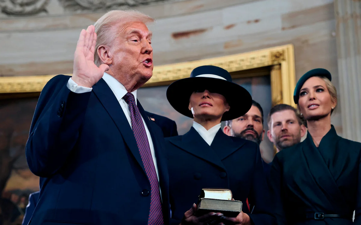 Tramp ABŞ-nin 47-ci prezidenti kimi and içib