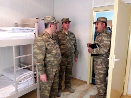 A new military unit built for Azerbaijani army was put into operation on the frontline