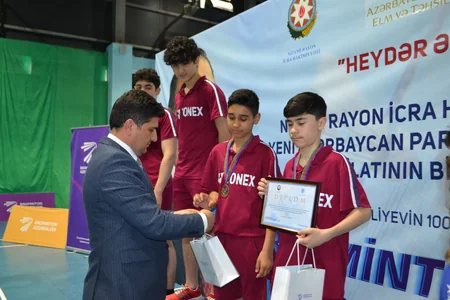 Nizami rayonunda “Heydər Əliyev İli” çərçivəsində Badminton üzrə açıq turnir keçirilib