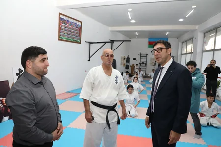 Gənclər və idman naziri “Lənkəran” İdman Klubunun fəaliyyəti ilə tanış olub