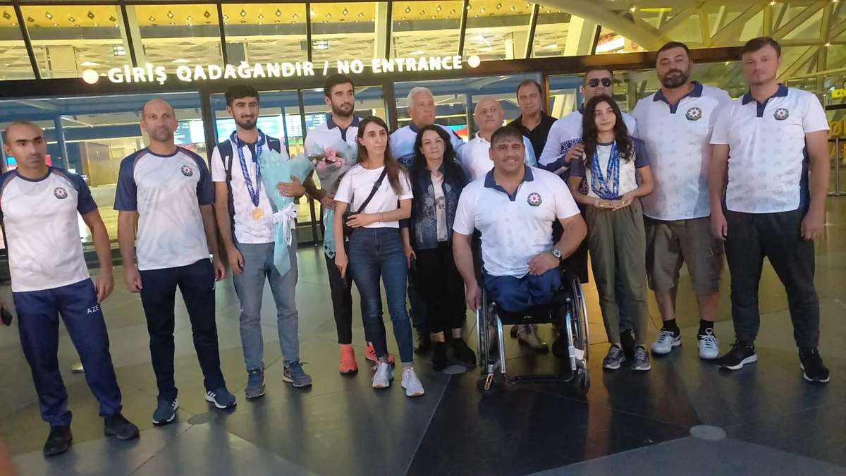 Dünya çempionatında uğurlu çıxış etmiş Azərbaycan para-atletləri Vətənə qayıdıblar