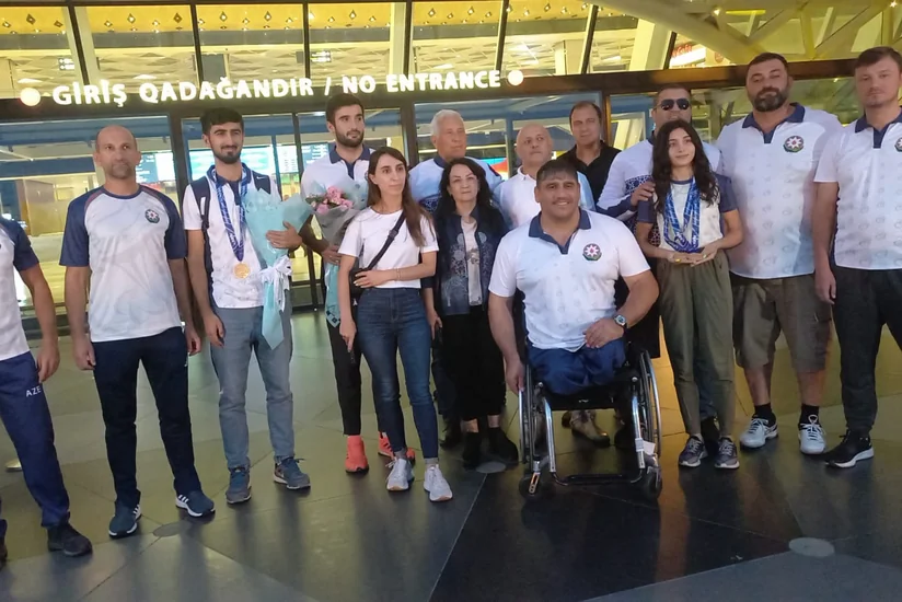 Dünya çempionatında uğurlu çıxış etmiş Azərbaycan para-atletləri Vətənə qayıdıblar