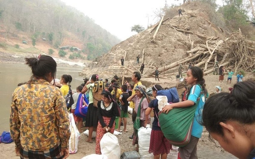 Myanmada toqquşmalar səbəbindən 3 minə yaxın sakin Tailanda köçüb