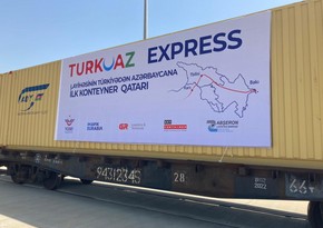 TURKUAZ express block train arrives in Baku 