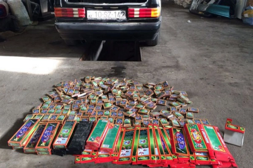 Polis Sədərək”də reyd keçirib, 588 pirotexniki məmulat götürülüb