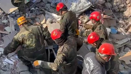Azerbaijani rescuers save 51 people from rubble in Turkiye