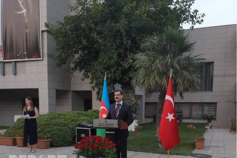 Bakıda Türkiyənin Zəfər bayramı münasibətilə rəsmi qəbul təşkil edilib - FOTO