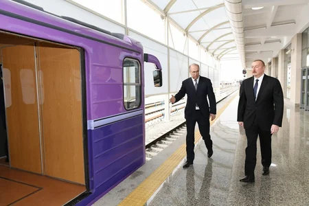 Prezident İlham Əliyev metronun əsaslı şəkildə yenidən qurulan “Bakmil” stansiyasında yaradılan şəraitlə tanış olub - YENİLƏNİB