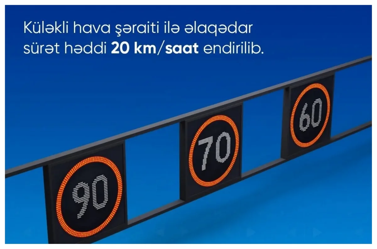 Zığ dairəsi-Hava Limanı yolunda sürət həddi endirilib