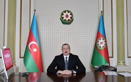 Ilham Aliyev holds meeting with two ministers via videoconferencing