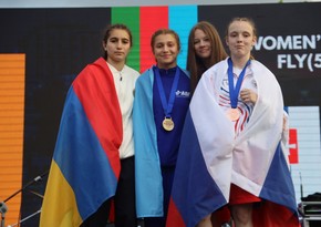 Azerbaijani boxer crowned European Champion by defeating her Armenian opponent