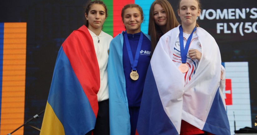 Azerbaijani boxer crowned European Champion by defeating her Armenian opponent