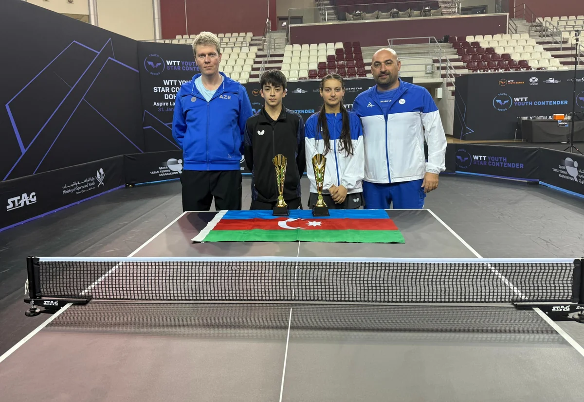 Azərbaycanın stolüstü tennisçiləri Qətərdə keçirilən beynəlxalq turnirdə üçüncü yeri tutublar