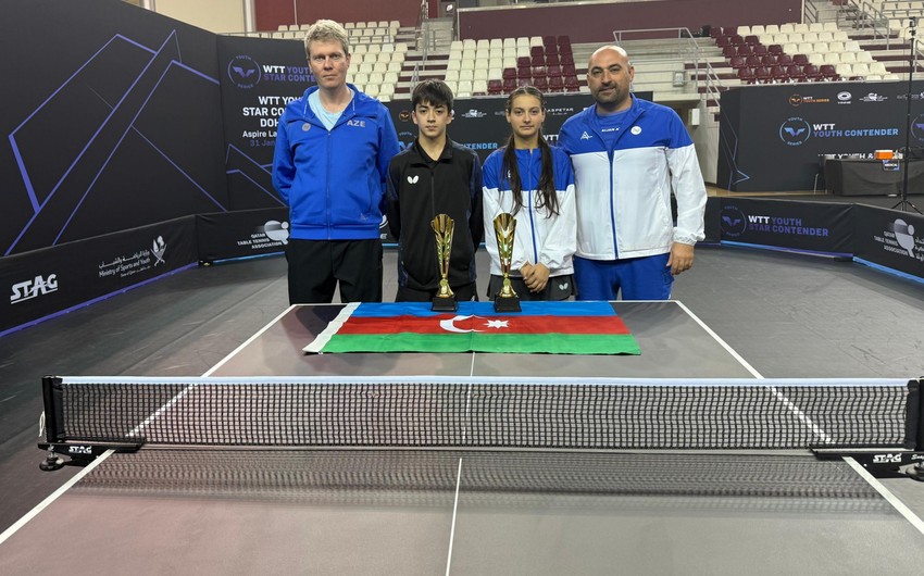 Azərbaycanın stolüstü tennisçiləri Qətərdə keçirilən beynəlxalq turnirdə üçüncü yeri tutublar