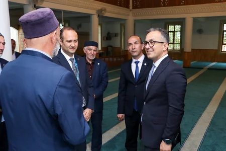 Ramin Məmmədov Qusardakı “Mustafa Kazdal” və Həsənqala kənd məscidlərini ziyarət edib