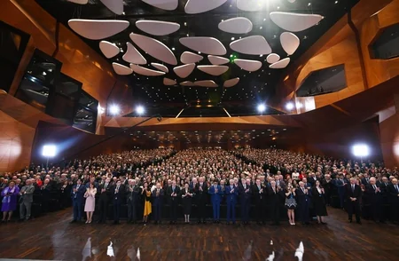President Ilham Aliyev attended ceremony to mark 100th anniversary of Baku State University