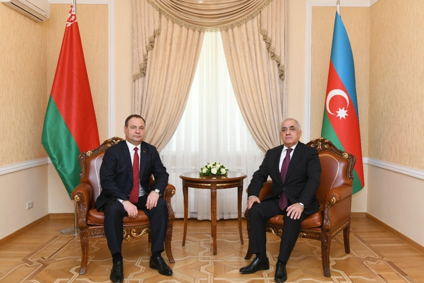 Azerbaijani, Belarusian PMs hold meeting