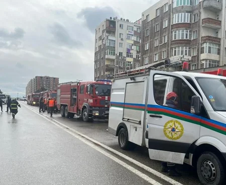 Abşeronda yaşayış binasındakı yanğın söndürülüb - YENİLƏNİB-2