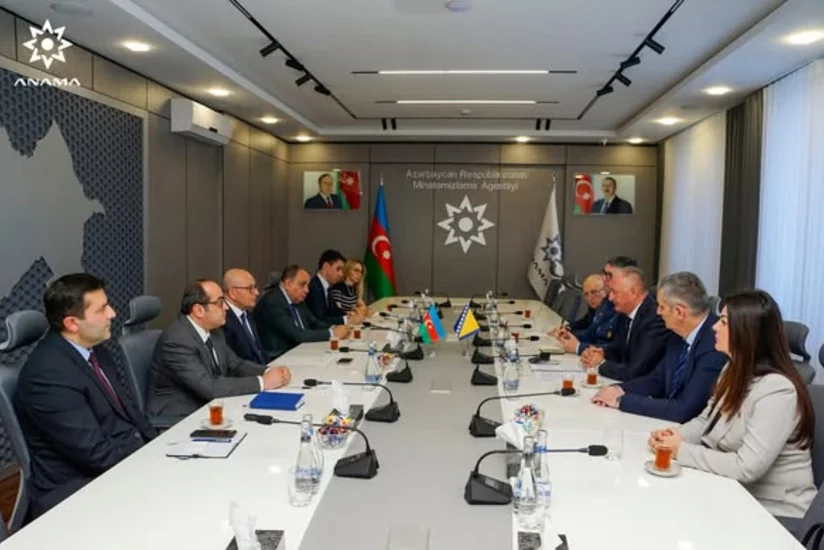 ANAMA-nın sədri bosniyalı nazirlə mina problemini müzakirə edib