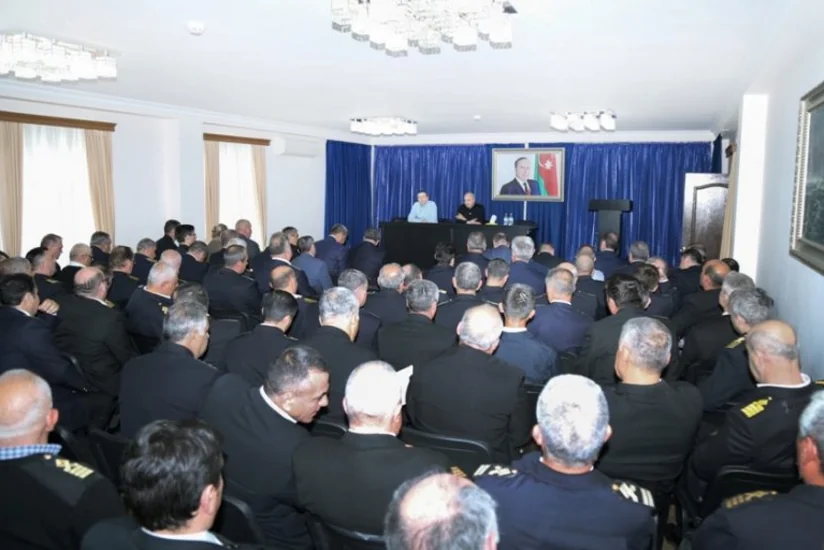 Azərbaycan Xəzər Dəniz Gəmiçiliyində Xəzər Dəniz Neft Donanmasının dənizçiləri ilə görüş keçirilib