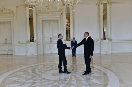 Prezident İlham Əliyev Almaniyanın yeni səfirinin etimadnaməsini qəbul edib - FOTO