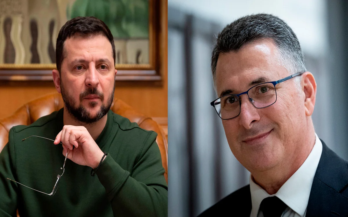 Zelenskyy meets Israeli Foreign Minister Gideon Saar in Kyiv