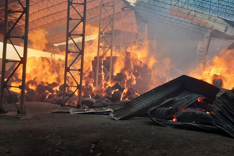 Ermənilər Tərtər pambıq zavodunu vurdu