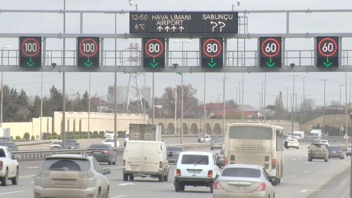 Bakıda bəzi ərazilərdə sürət həddi 10 vahid endirilib