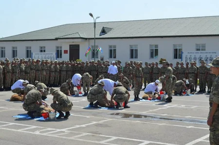 Hərbi hissələrdə Qurban bayramı qeyd edilib