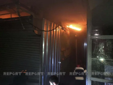 Marneuli bazarında güclü yanğın lokallaşdırılıb