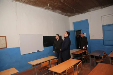 Xaçmazda sinif otağına qar-yağış suları dolan məktəb üçün yeni bina inşa olunacaq