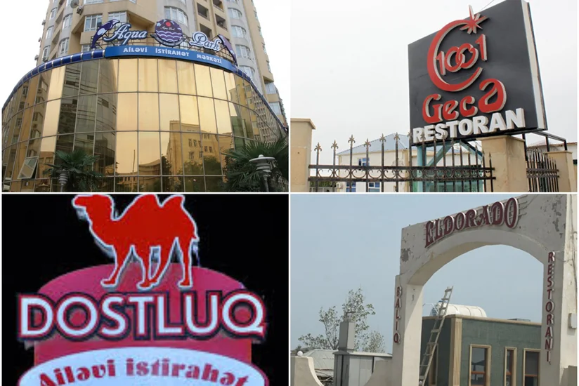 Bakıda 4 məşhur istirahət mərkəzinin sahibi cərimələnib - YENİLƏNİB
