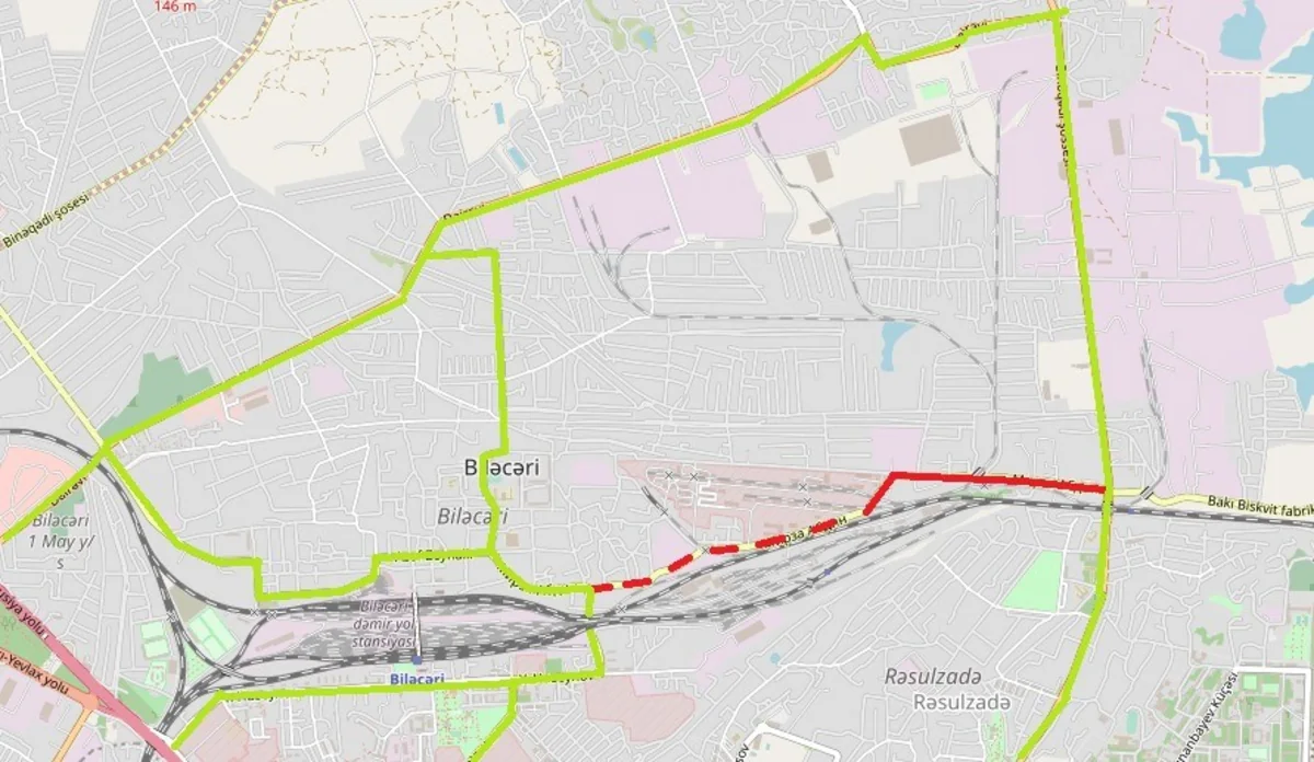 Bakının Biləcəri qəsəbəsində avtomobillərin hərəkəti məhdudlaşdırılacaq