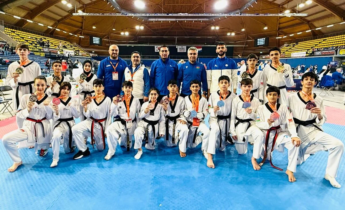Azərbaycan taekvondoçuları Niderlandda keçirilən yarışda daha 16 medal qazanıblar