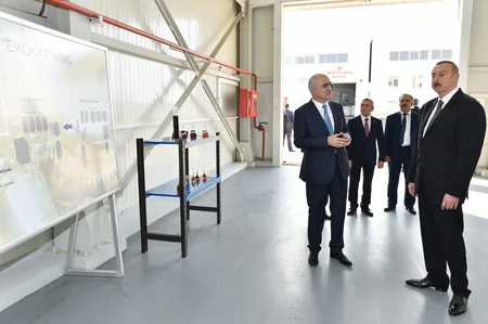Prezident İlham Əliyev Balaxanı Sənaye Parkının açılışında iştirak edib