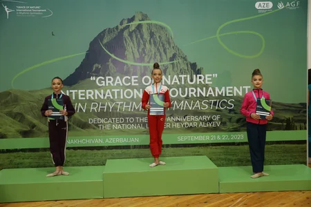 Naxçıvanda bədii gimnastika üzrə beynəlxalq turnir keçirilib