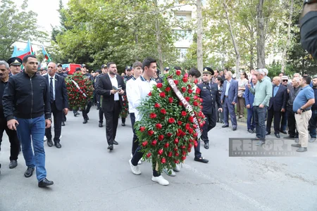 Erməni terroru nəticəsində həlak olan polis serjantı dəfn olunub - YENİLƏNİB-2
