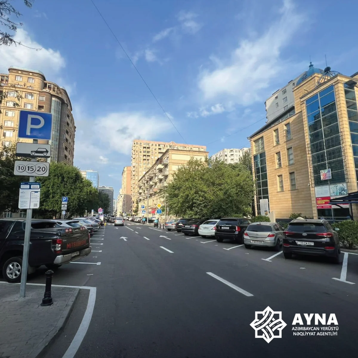 Bakıda daha bir küçədə yeni parklanma məntəqəsi yaradılıb