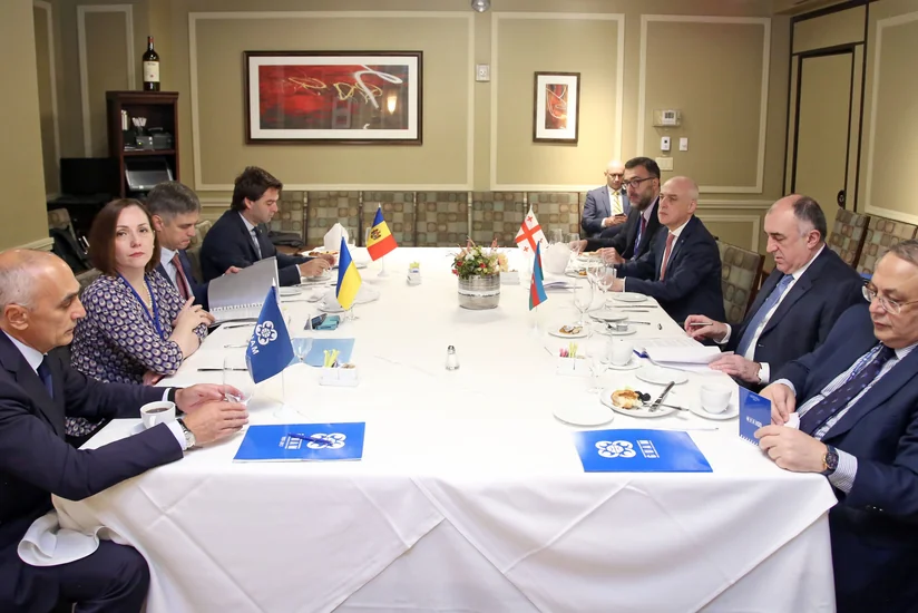 Elmar Məmmədyarov GUAM xarici işlər nazirlərinin iclasında iştirak edib