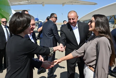 Azərbaycanda dövlət səfərində olan Özbəkistan Prezidenti Füzuli rayonuna gedib