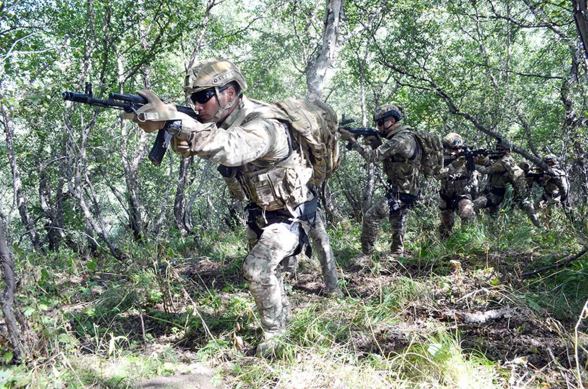 Marine units personnel of Azerbaijani Navy hold exercise