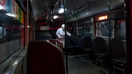 Bakıda sərnişin avtobusları dezinfeksiya edilir