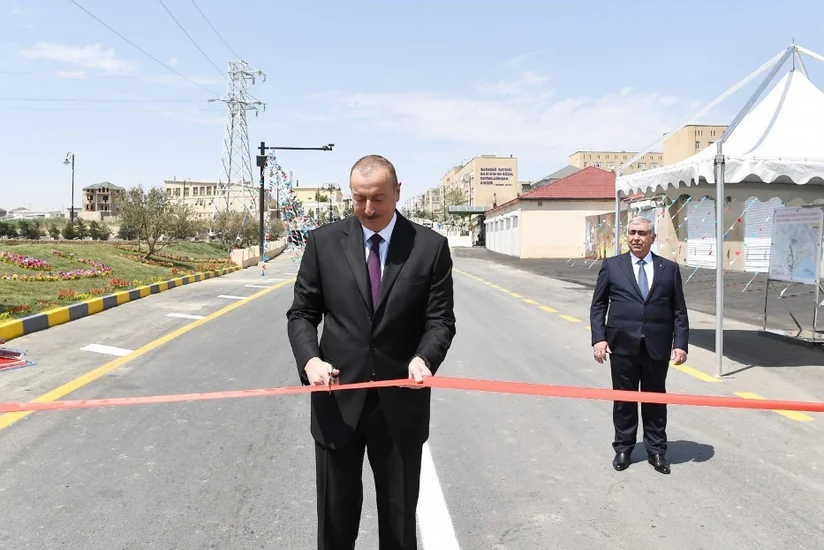 Prezident Lökbatan-Qobu avtomobil yolunun açılışında iştirak edib