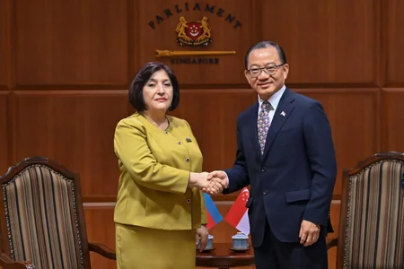 Azərbaycan və Sinqapur parlament sədrləri beynəlxalq təşkilatlar çərçivəsində əməkdaşlığı müzakirə ediblər