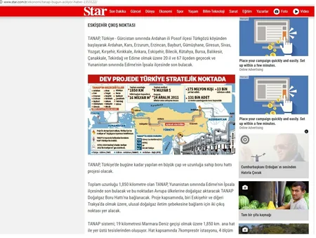 Türk mətbuatı TANAP-a böyük maraq göstərir