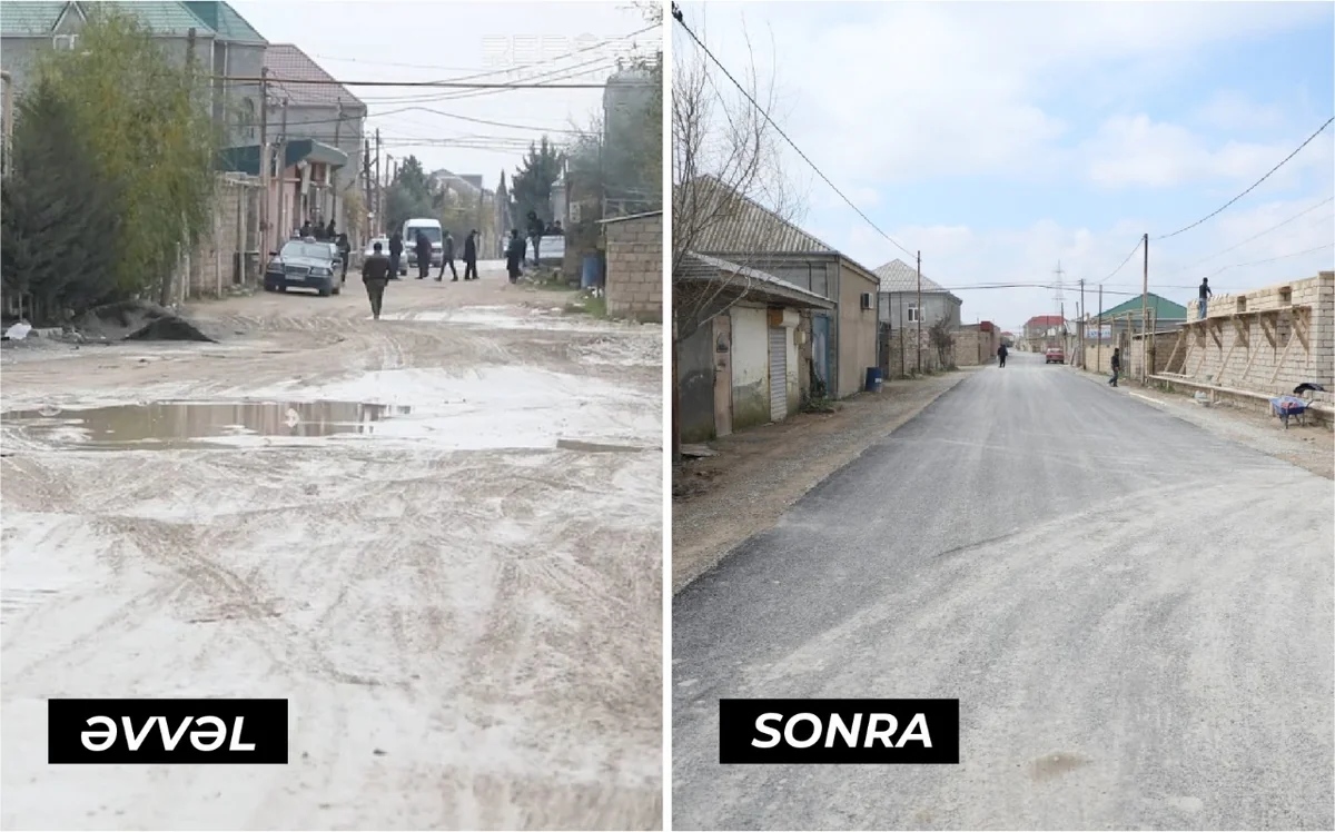 “Report”un süjetindən sonra Suraxanı rayonunda yola asfalt çəkilib - VİDEO