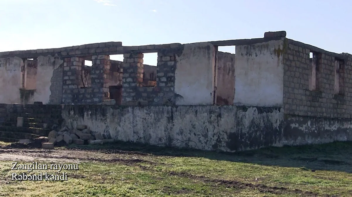 Footage from Rebend village of Zangilan region