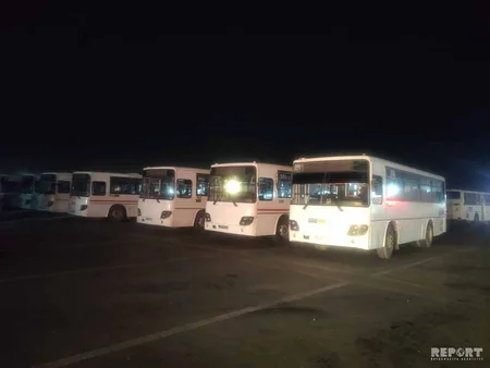 Bakı kəndlərinə işləyən avtobuslar dezinfeksiya olunur - FOTO - VİDEO