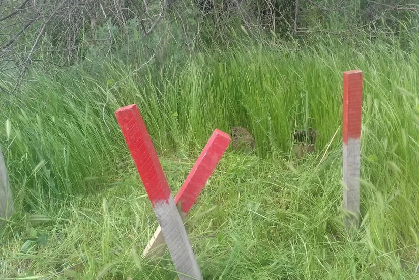 Cocuq Mərcanlıda top mərmisinin döyüş başlığı və piyada əleyhinə mina aşkarlanıb